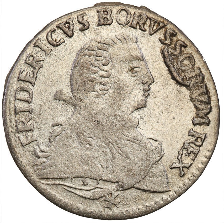 Niemcy, Prusy. Fryderyk II (1740-1786), szóstak 1752 E, Królewiec